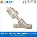 Welding Pneumatic Piston Angle Seat Valve Kljf-32W